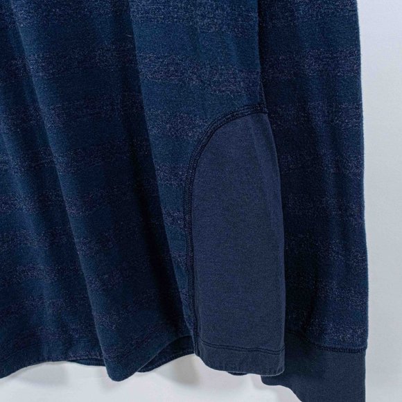 Surf Skate Striped Henley Long Sleeve T-Shirt Thrashed XL - Picture 4 of 6